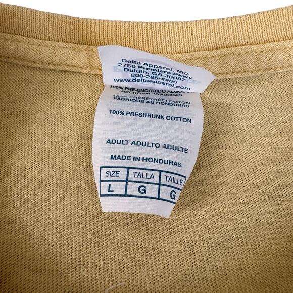 David Bowie 1978 Berlin Concert Tee L Vintage Style Band T-Shirt Reprint Yellow - Picture 5 of 9